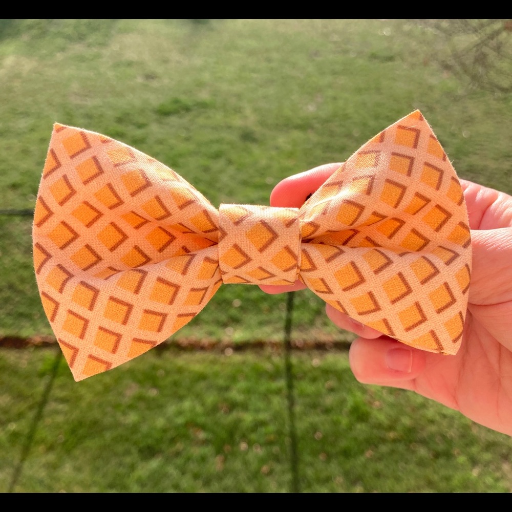 Waffles Dog Bow Tie